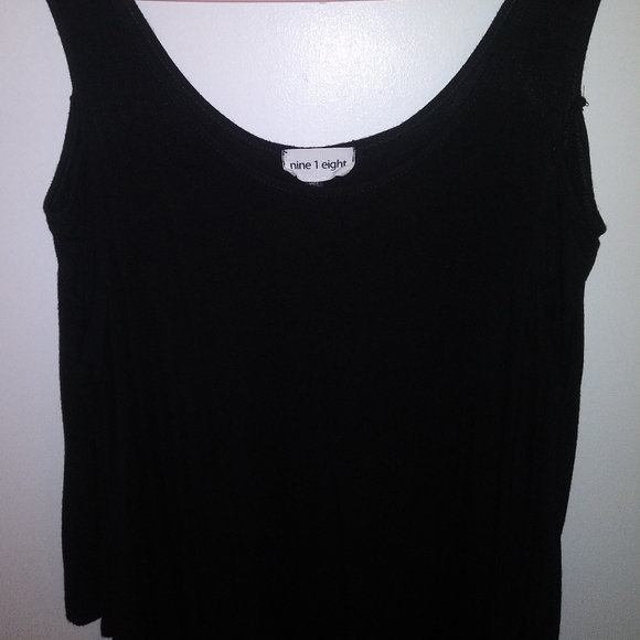 Womens Nine 1 Eight Black Open Shoulder Dress, Size Medium - Picture 6 of 12
